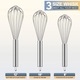 Set 3 Tel Comfort, inox, 20/ 25 /30 cm, enkourakoko®, Argintiu