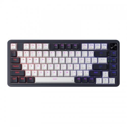 Tastatura Gaming Mecanica Redragon Ucal Pro, USB/Bluetooth, Iluminare LED RGB, Alb/Negru