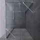 Cabina de dus, Usa batanta, 120x120x195 cm, Intrare pe colt, Paravan de dus, Sticla securizata 6 mm