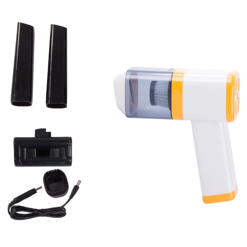 Aspirator auto portabil, Zola®, 7.4 V, 1800 mAh, usor de folosit, incarcare USB, alb