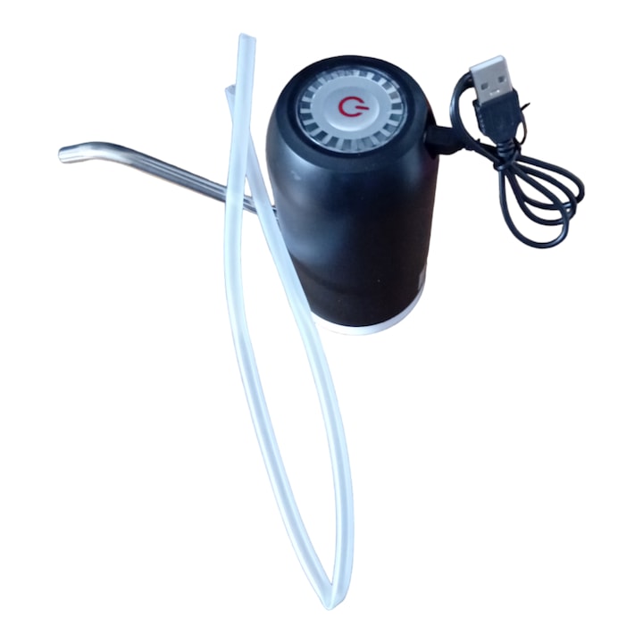 Pompa Electrica Pentru Bidon de Apa, Incarcare USB, Indicator Led Baterie