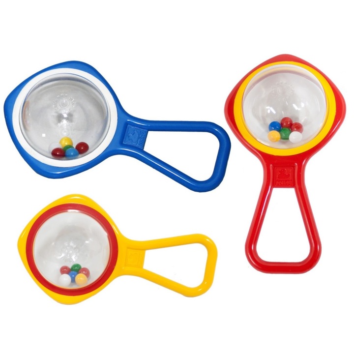 Set 3 jucarii zornaitoare pentru bebelusi, Multicolor