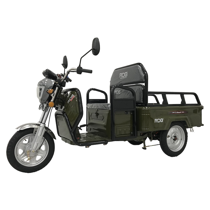 Triciclu electric RDB L-Klass4 fara permis, 1350W, 25 km/h, Verde+CIV