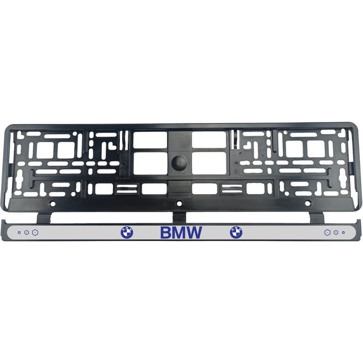 Set 2 bucati, suport numar inmatriculare BMW Blue