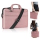 Geanta laptop portabila, Zunseat, Atasabila la troler, Impermeabila, pentru notebook, ultrabook, Poliester, 17 inchi, Roz