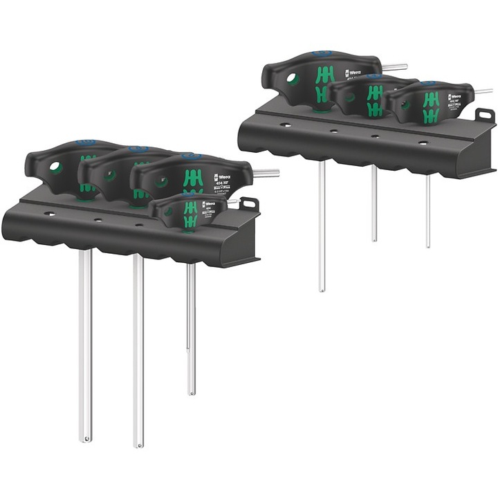 Комплект шестограмни ключове тип "Т", 7 броя, Wera 454/7 HF SET1