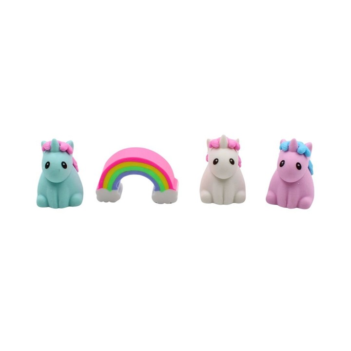 Set radiere colectionabile Erazer Buddies unicorn