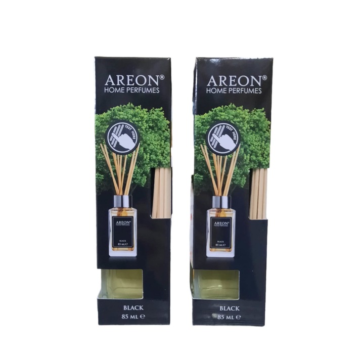 Set 2 x Odorizant cu betisoare Areon Home Perfume 85 ml Black