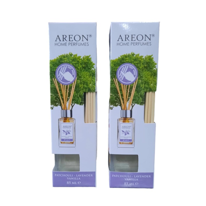 Set 2 x Odorizant Betisoare Areon Home Perfume, 85 ml, Patchouli Lavander Vanilla