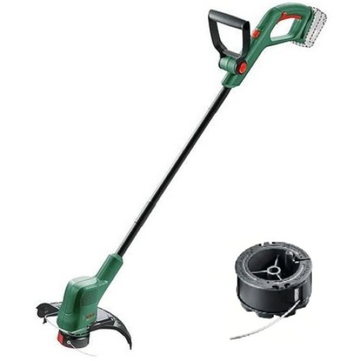 Безжична тример за трева BOSCH Easy GrassCut 18V-230, 18V, ширина на косене 23 см, резервна макара, без батерия, без зарядно устройство