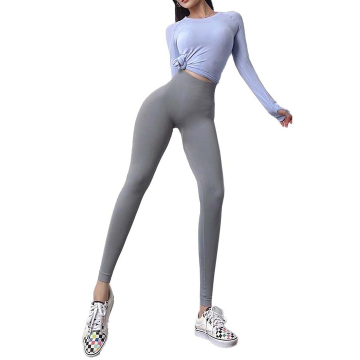 Colanti Fitness WNY PRO modelatori cu talie inalta WCLN2660, Gri