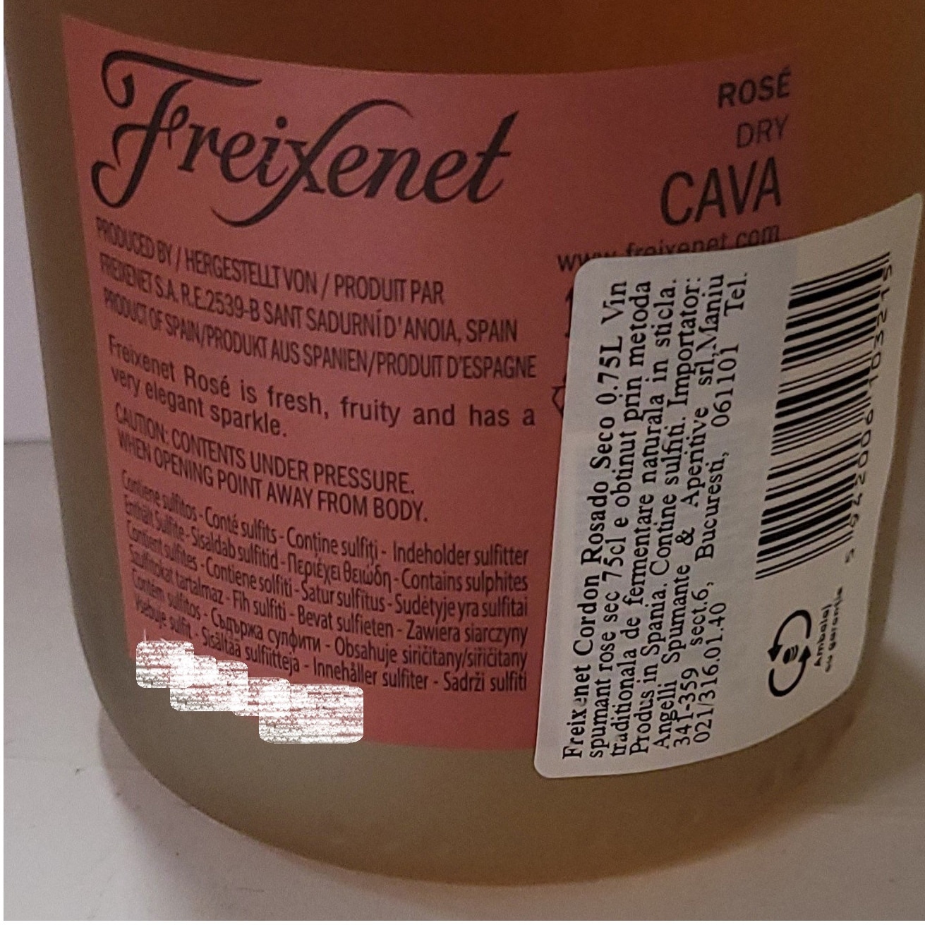 Vin Spumant Rose Freixenet Cordon Rosado, Sec, 0.75l - eMAG.ro