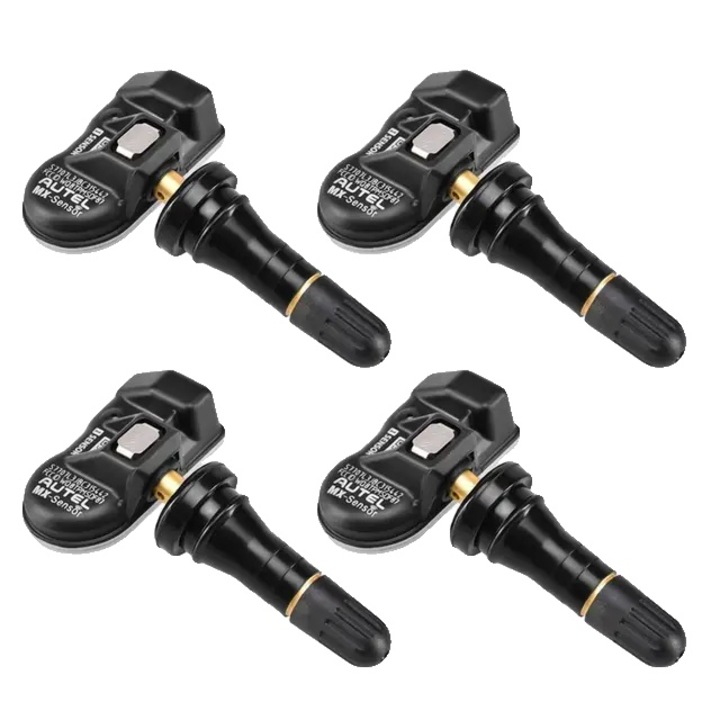 Set 4 Senzori TPMS 2 in 1, compatibili vehicule nord-americane/europene/asiatice, 315MHz + 433MHz, durata baterie 4-6 ani, multicolor, 42.4x24.1x16mm
