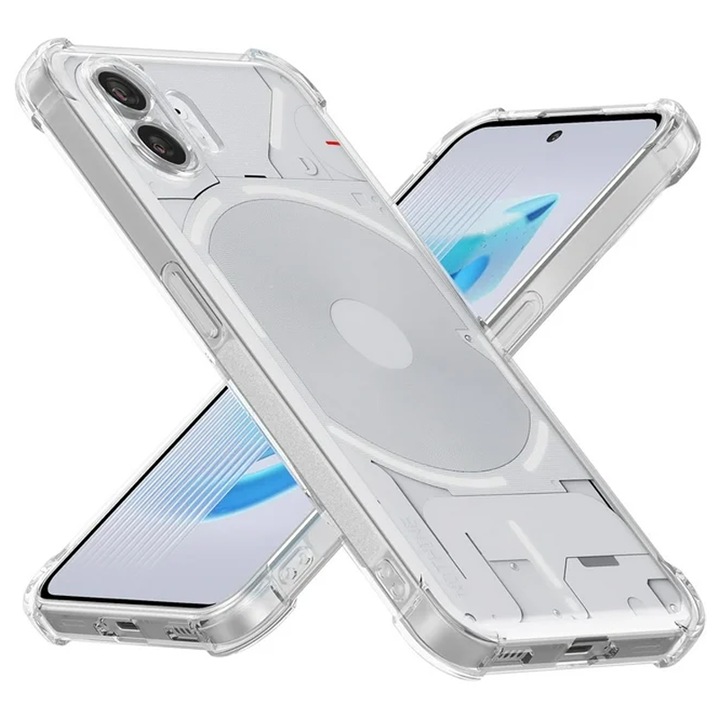 Husa de protectie Anti-Shock compatibila cu Nothing Phone (2), TPU, Slim Design, Protectie camera, Transparent