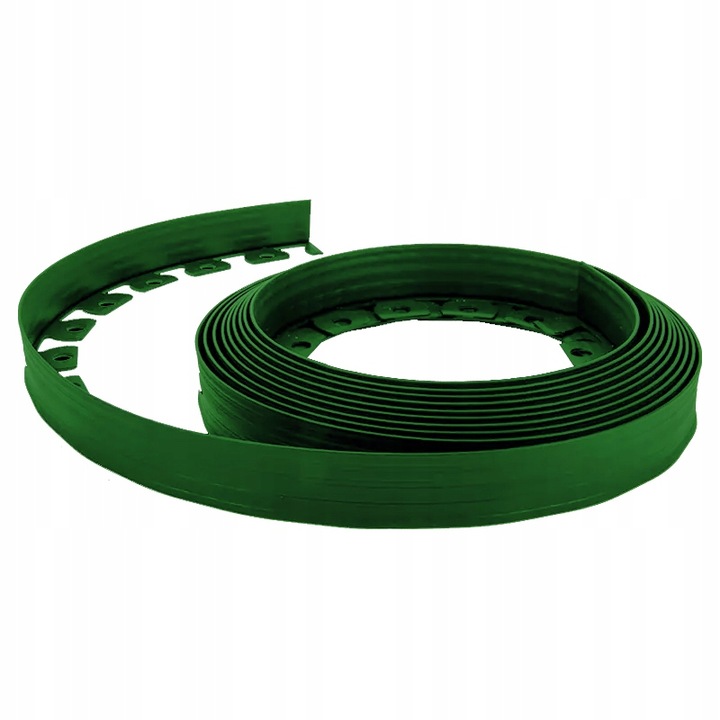 Separator gazon gradina, Progarden, inaltime 5 cm, lungime 10 m, 20 pini montaj inclusi, verde