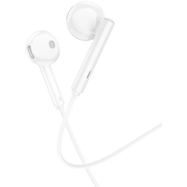 Casti Borofone BM82 Art Music, cu microfon, tip C, sunet Hi-Fi, alb