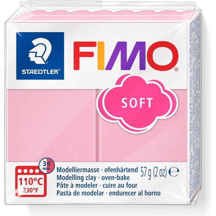 Pasta de modelaj FIMO Soft Trend 57g Roz pal