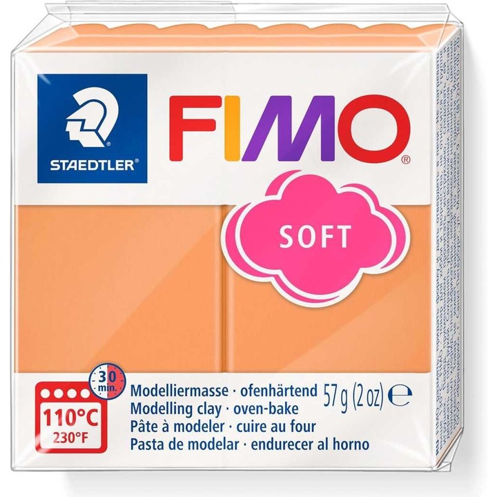 Pasta de modelaj FIMO Soft Trend 57g Portocaliu pastel