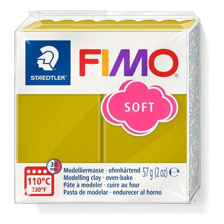 Полимерна паста FIMO Soft Trend 57g Жълтеникаво зелена