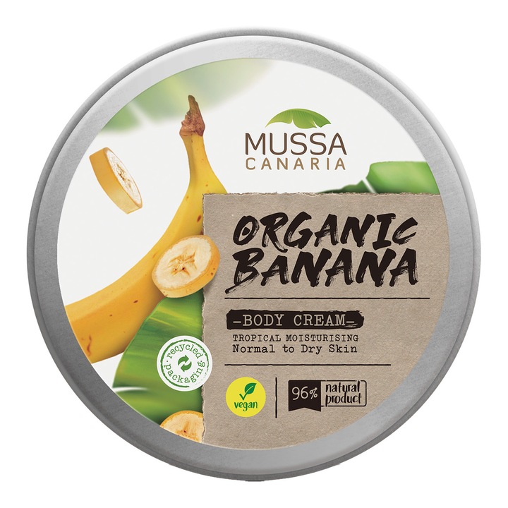 Crema de corp, Mussa Canaria, banana, vegan, 70 ml