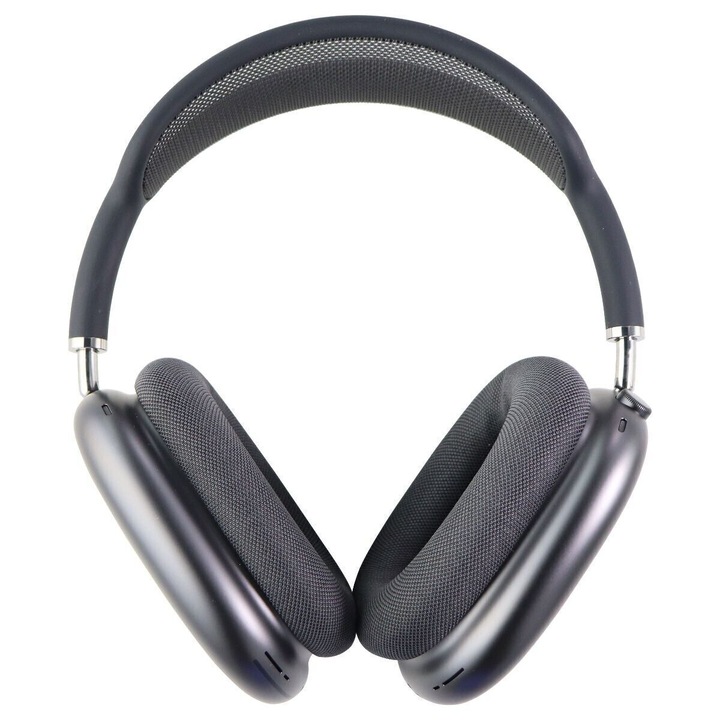 Безжични слушалки AirBeats Pro Max, Bluetooth, Over the Ear, Активно шумопотискане, Сив