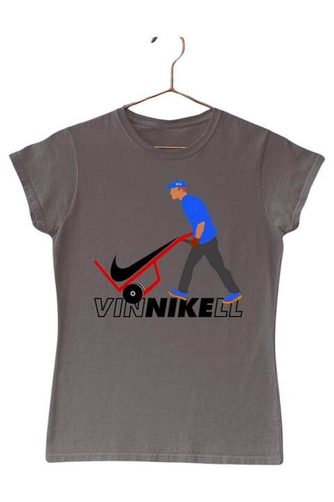 Vinnikell gls vicces női póló, Grafitszürke