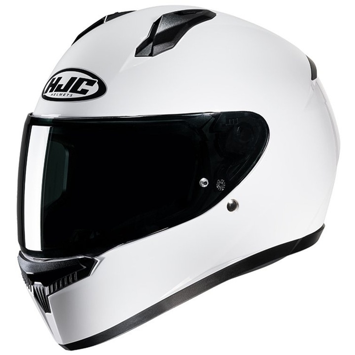 Casca moto integrala HJC C10 Solid White marime L
