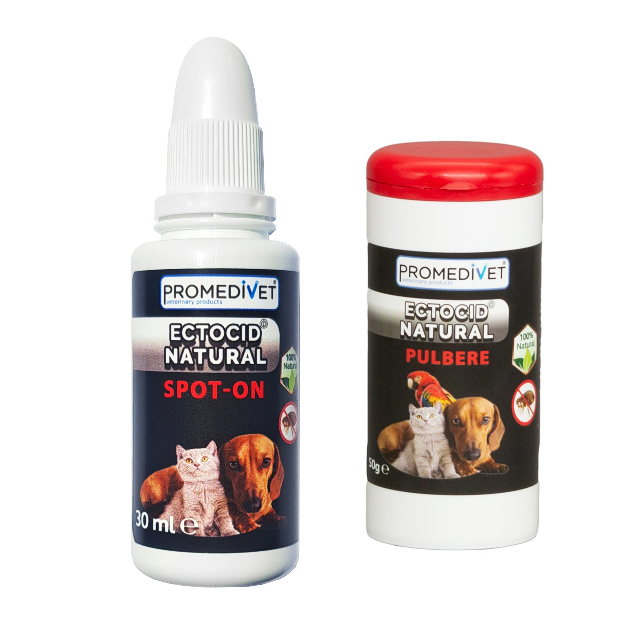 Ectocid Natural Spot-on Antiparasitic Package с екстракт от лечебни ...