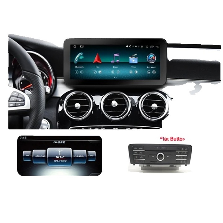 Sistem Multimedia Auto, Android 12, 8 Nuclee, Ecran IPS, Navigatie GPS, Carplay Wireless, Compatibil Mercedes W176/X117/X156/W463, 1280x480, 8+64GB