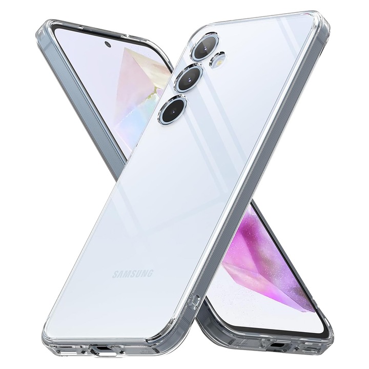 Кейс за Samsung Galaxy A35 5G, Ringke Fusion, Clear