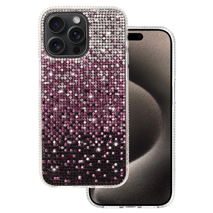 Tel Protect Premium Diamond Case iPhone 15-höz, bordó