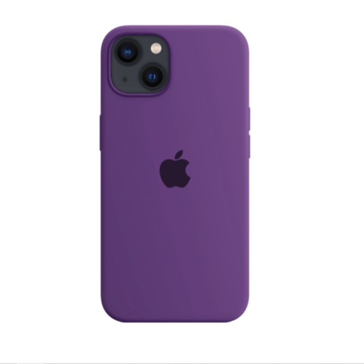 BeSmart szilikon tok iPhone 15-höz, sötétlila