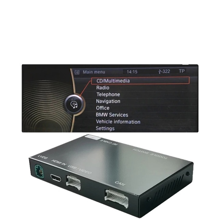 Multimedia player auto, USB, Compatibil BMW, Negru
