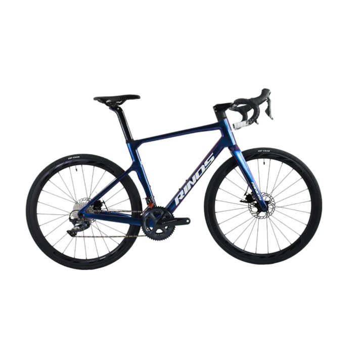 Шосеен велосипед RINOS Carbon Odin 5.0, Shimano Ultegra R8000, Рамка 53 см, Син цвят