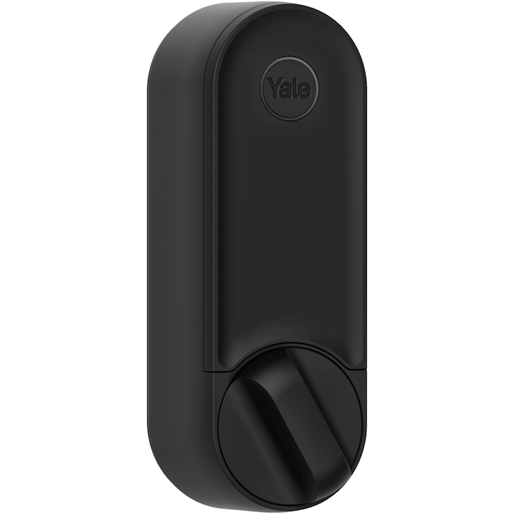 Интелигентна ключалка Yale Linus L2, Въртяща се дръжка, Управление от приложения, Съвместима с Alexa и Google Home, Черен