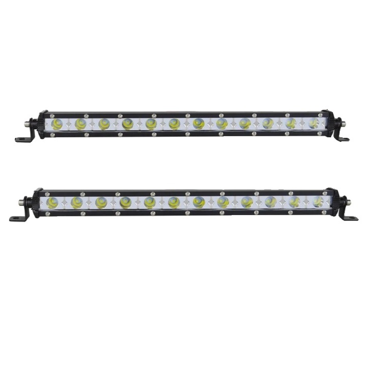 2 db LED reflektor készlet, 13 hüvelykes, spot, 6000K fehér, 10-30V DC, alumínium, többszínű