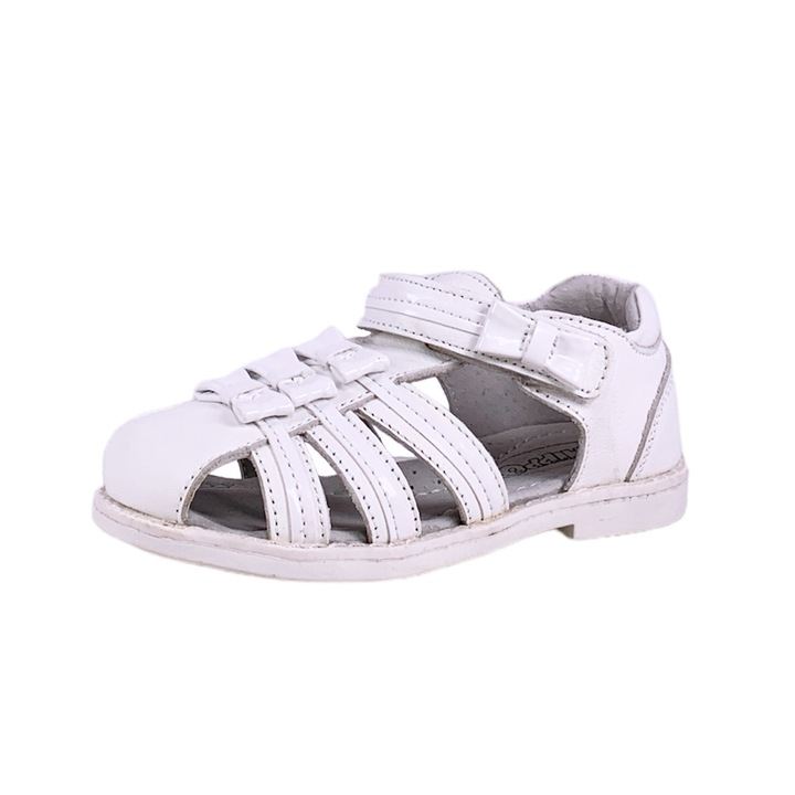 Детски сандали Chippo Kids 928883-1, С панделки, Естествена кожа, Бял, Бял