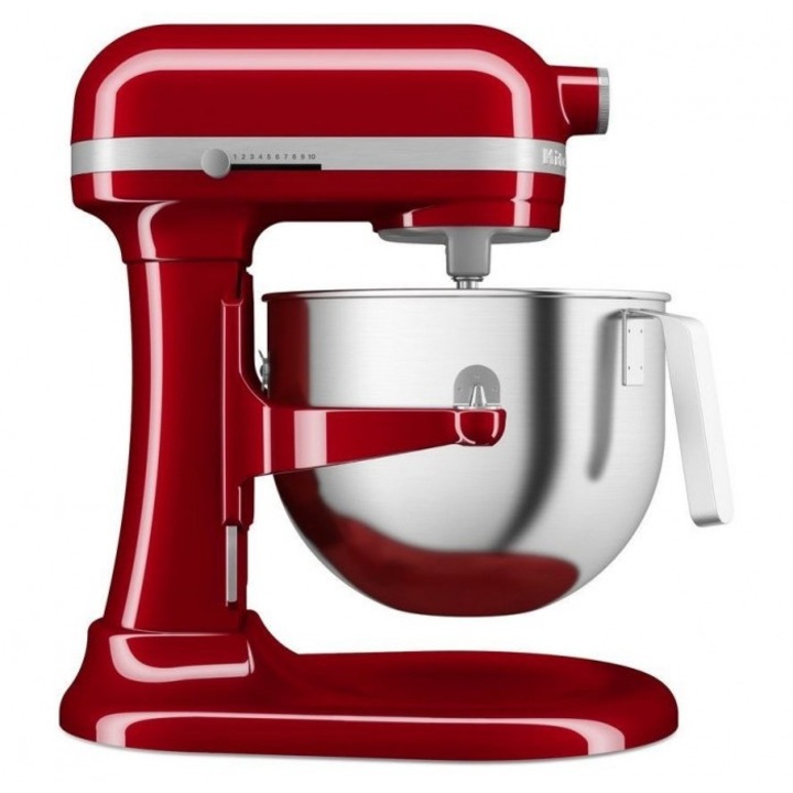 Robot de bucatarie, KitchenAid, Metal, Rosu, 6,6l