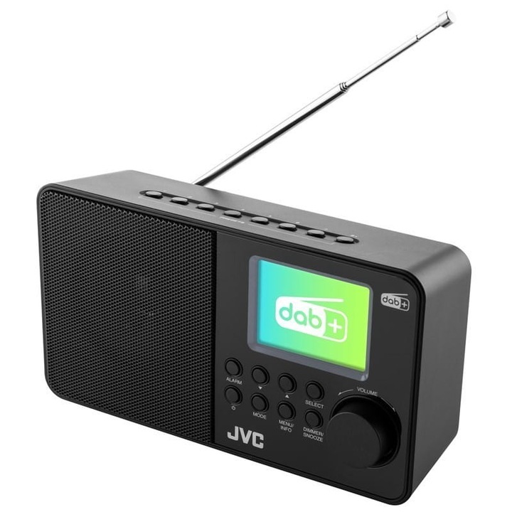 JVC DAB RA-E611B-DAB Rádió - Fekete (RA-E611B-DAB)