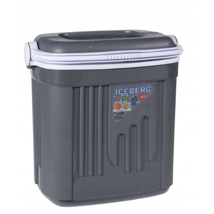 Cutie frigorifica portabila, Koopman, Plastic, 20 L, 39x40x29cm, Gri