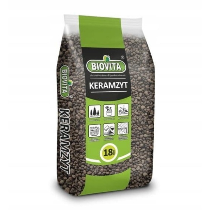 Biovita duzzasztott agyag növényeknek, 4-8 mm, 18L