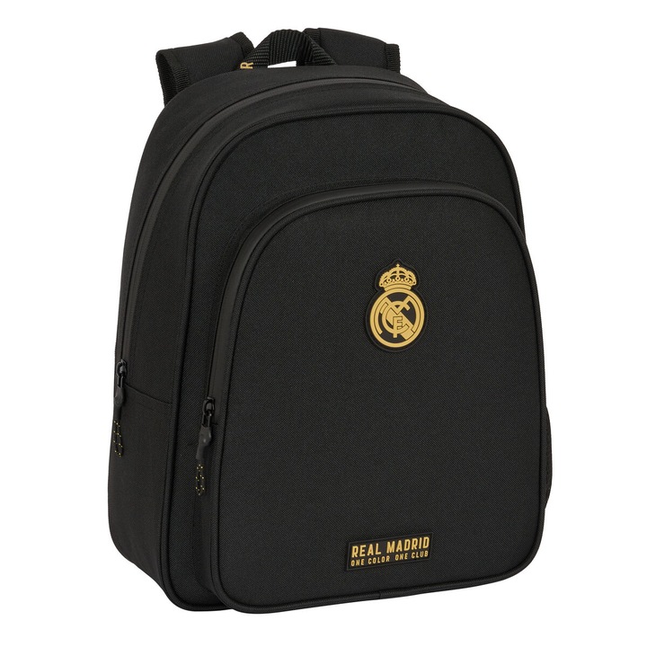 Училищна чанта Real Madrid C.F., Черен, 27 x 33 x 10 cm