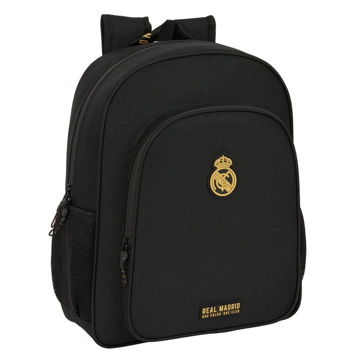 Училищна чанта Real Madrid C.F., Черен, 32 X 38 X 12 cm