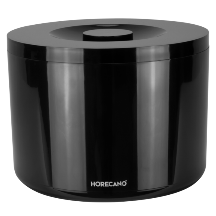 Съд за лед HORECANO, с капак, Кръг, Ø29xh22cm, 10L, Черен