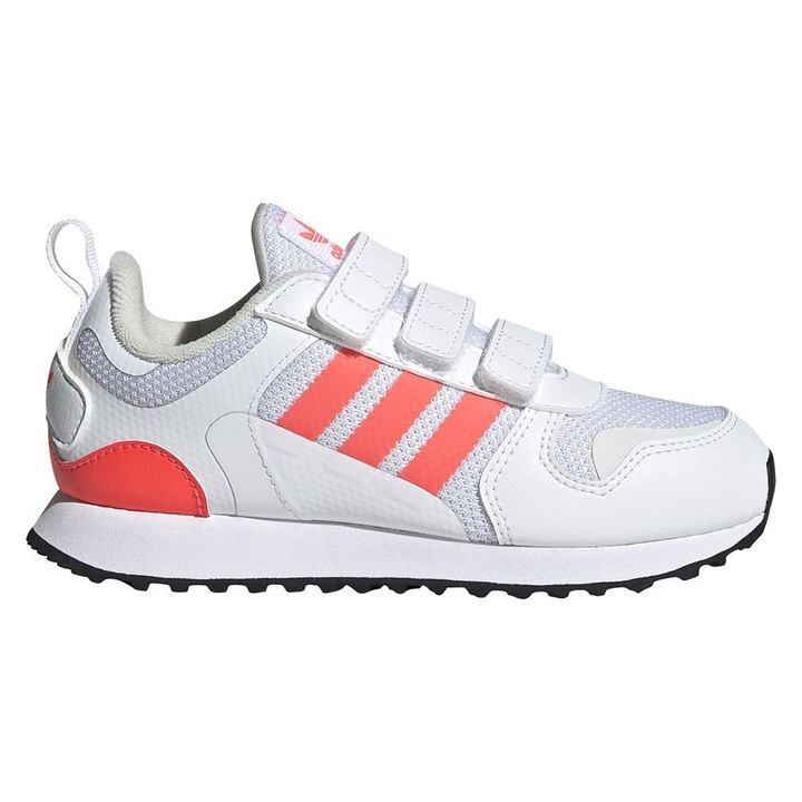 Детски маратонки, Adidas, Текстил, Бял, Оранжев/Бяло