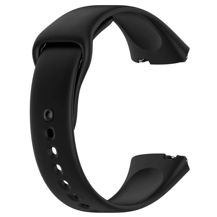 Силиконова каишка Smart Pulse за смарт часовник Xiaomi Redmi Watch 3 Active/Lite, Черна