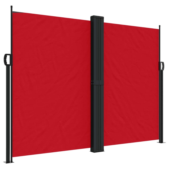Copertina laterala retractabila vidaXL, rosu, 180x600 cm, 14.1 kg