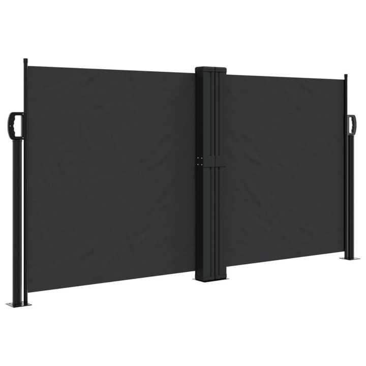 Copertina laterala retractabila vidaXL, negru, 120 x 600 cm, 9.85 kg