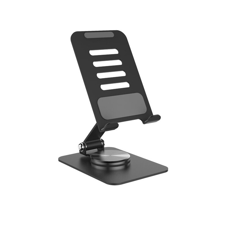 Forgó asztali állvány, kompatibilis iPad Pro/Air/Mini készülékkel, fekete