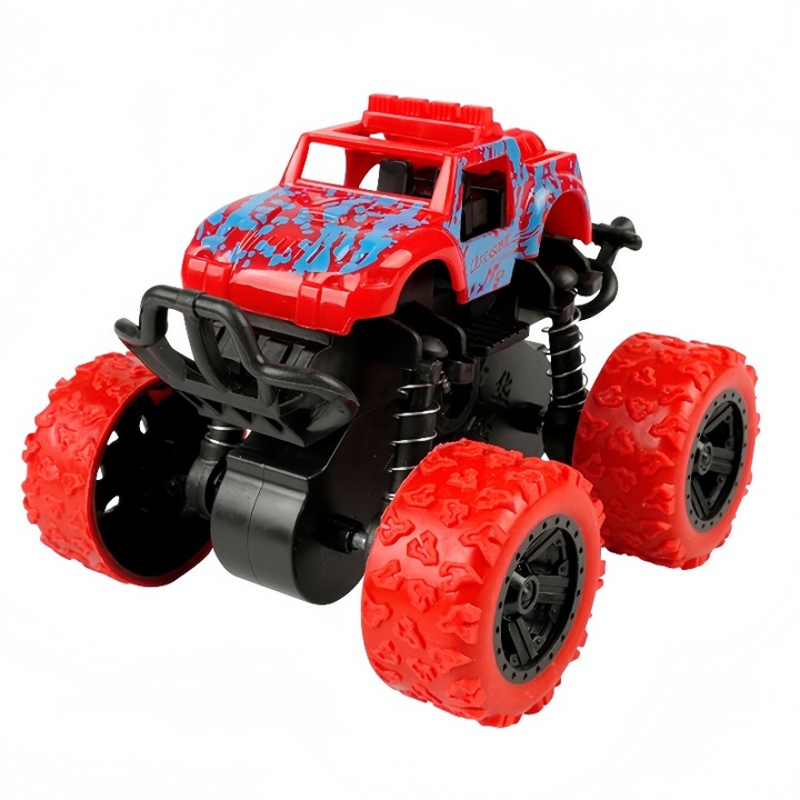SUV autó inertia, műanyag, 2 év+, piros